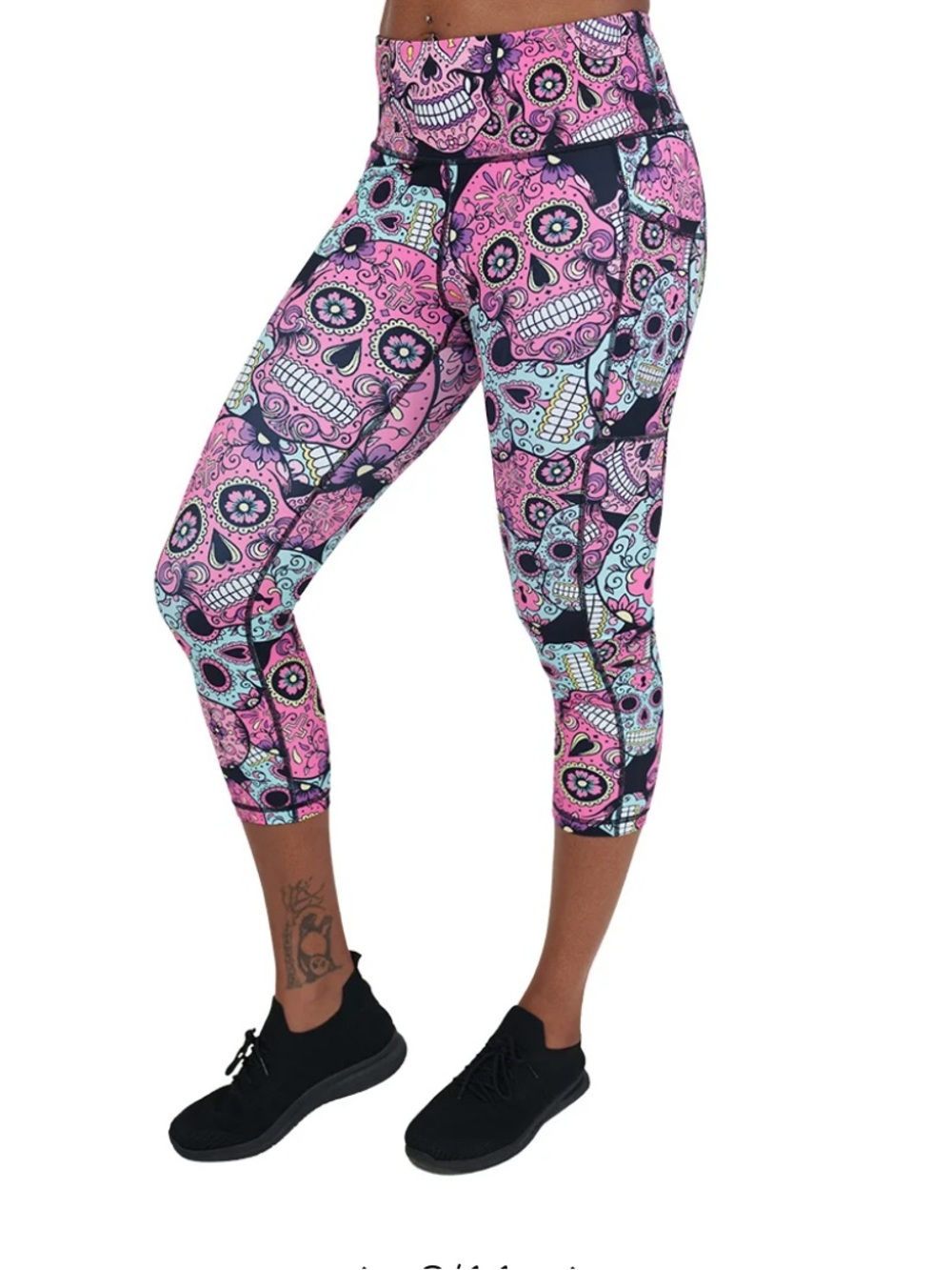 CVG Constantly Varied Gear Sugar Skull Capri Leggings